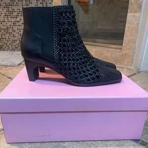 Free people Black leather booties